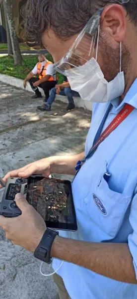 Treinamento de operação de drone